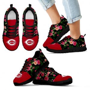 Vintage Floral Cincinnati Reds Sneakers