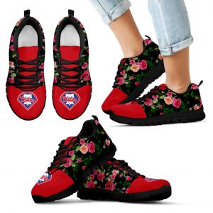 Vintage Floral Philadelphia Phillies Sneakers