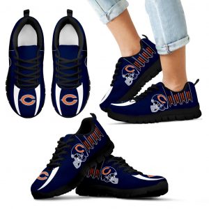 Vintage Four Flags With Streaks Chicago Bears Sneakers