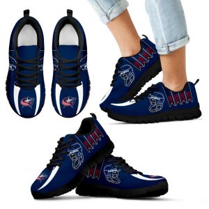 Vintage Four Flags With Streaks Columbus Blue Jackets Sneakers