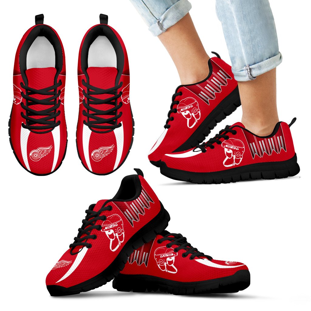 Vintage Four Flags With Streaks Detroit Red Wings Sneakers Vintage Four Flags With Streaks Detroit Red Wings Sneakers
