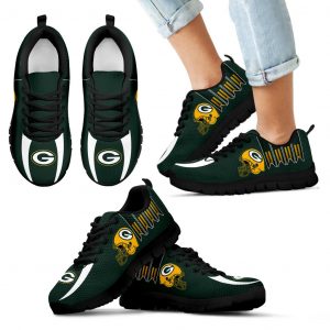 Vintage Four Flags With Streaks Green Bay Packers Sneakers