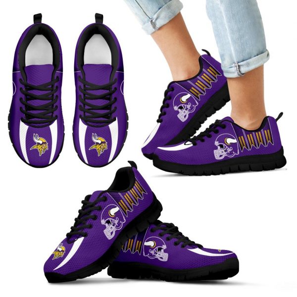 Vintage Four Flags With Streaks Minnesota Vikings Sneakers