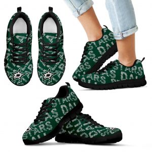 Vintage Logo Beautiful Dallas Stars Sneakers V2