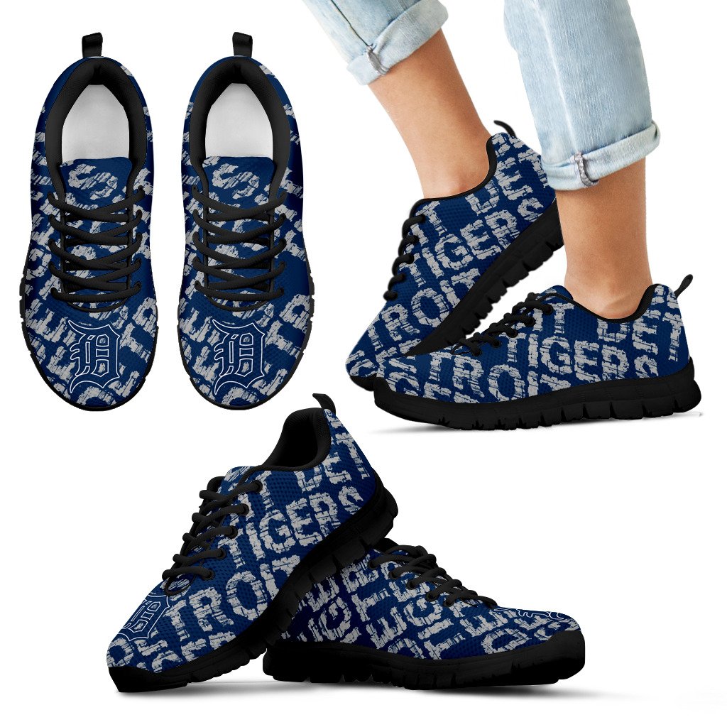 Vintage Logo Beautiful Detroit Tigers Sneakers V2 Vintage Logo Beautiful Detroit Tigers Sneakers V2