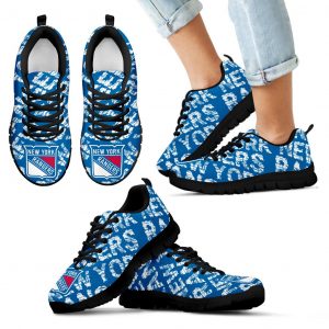 Vintage Logo Beautiful New York Rangers Sneakers V1