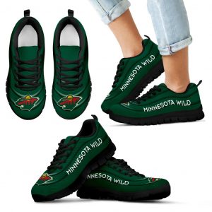 Wave Red Floating Pattern Minnesota Wild Sneakers