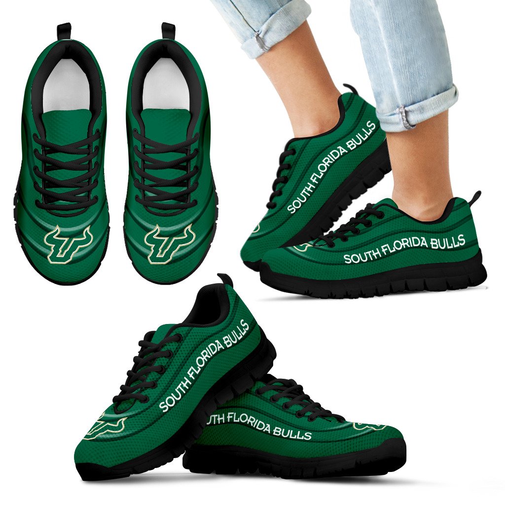 Wave Red Floating Pattern South Florida Bulls Sneakers Wave Red Floating Pattern South Florida Bulls Sneakers