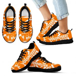 Zig Zag Circle Dizzy Excellent Nice Logo Tennessee Volunteers Sneakers