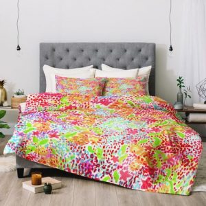 Abstract Tropics Duvet Cover and Pillowcase Set Bedding Set