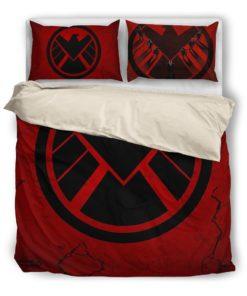 Agents Of S H I E L D Duvet Cover and Pillowcase Set Bedding Set