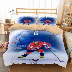 Alex Ovechkin Washington Capitals Duvet Cover and Pillowcase Set Bedding Set