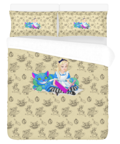 Alice In Wonderland 1 Duvet Cover and Pillowcase Set Bedding Set