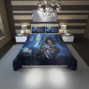 Alita Battle Angel Hd Duvet Cover and Pillowcase Set Bedding Set 1173