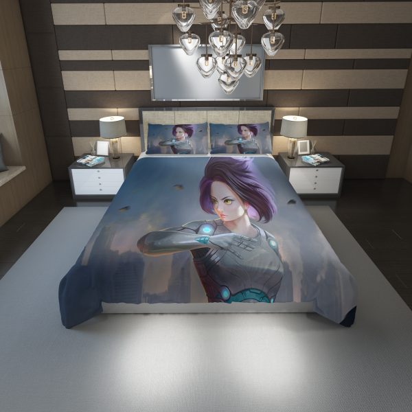 Alita Battle Angel Hd Duvet Cover and Pillowcase Set Bedding Set 1179