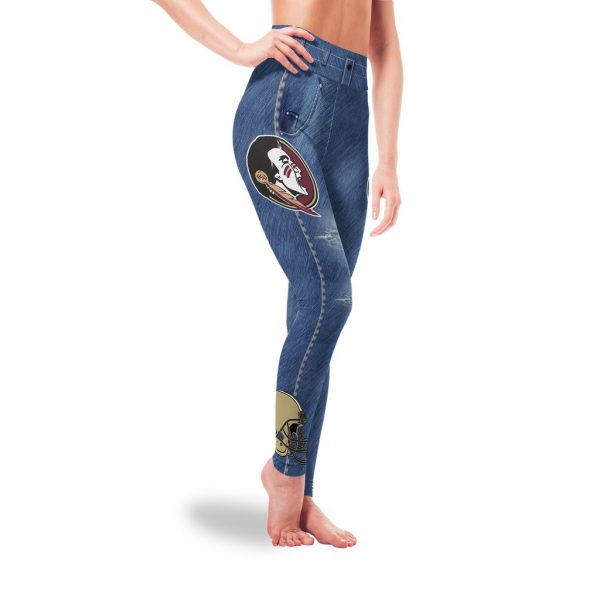 Amazing Blue Jeans Florida State Seminoles Leggings