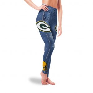 Amazing Blue Jeans Green Bay Packers Leggings