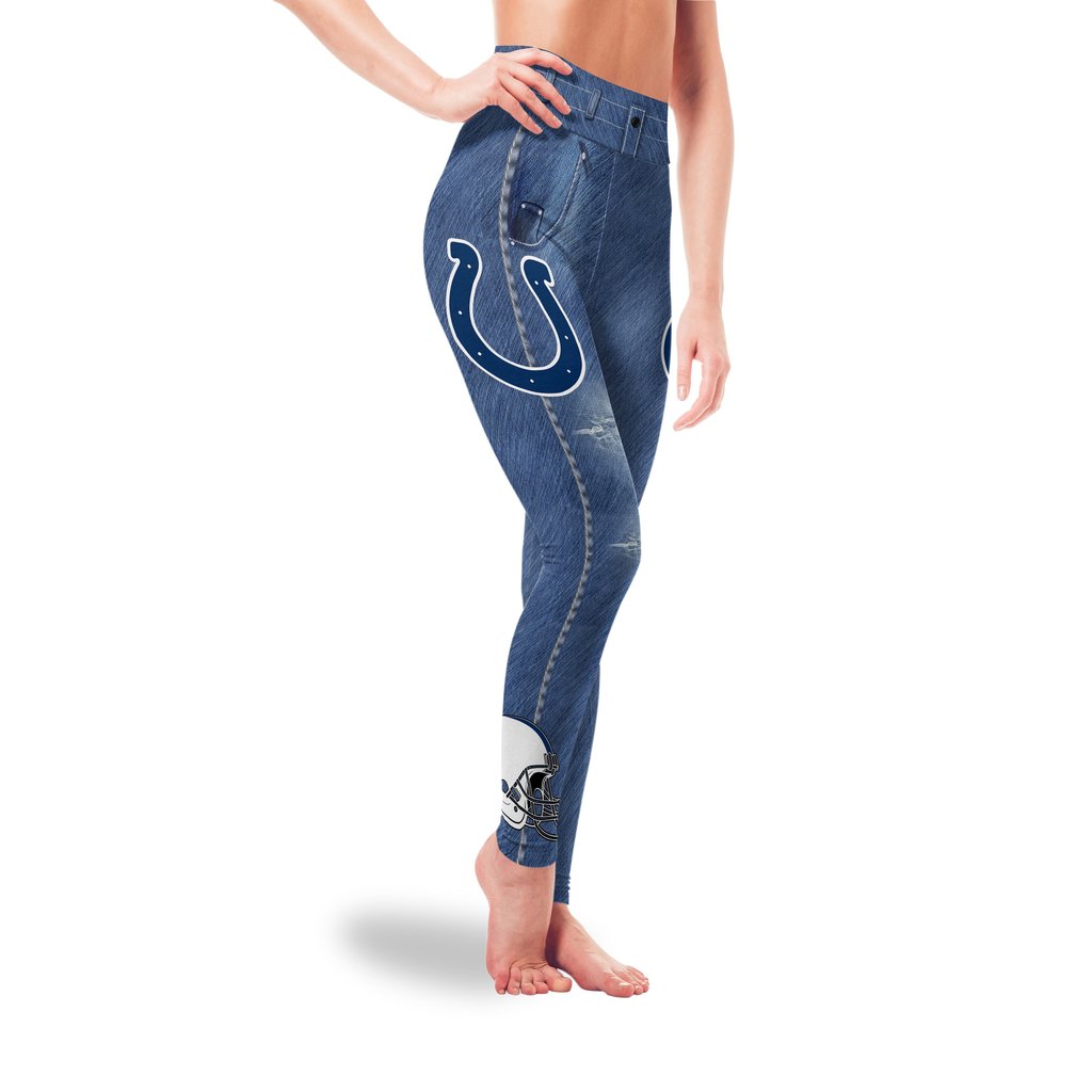 Amazing Blue Jeans Indianapolis Colts Leggings Amazing Blue Jeans Indianapolis Colts Leggings