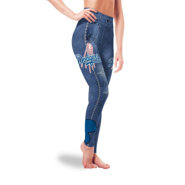 Amazing Blue Jeans Los Angeles Dodgers Leggings