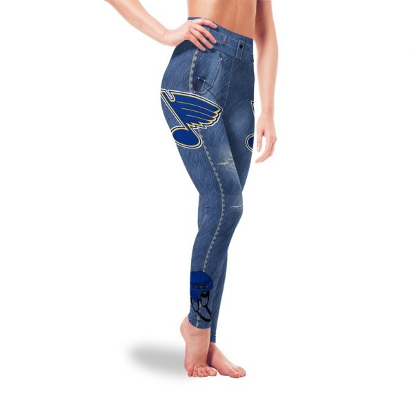 Amazing Blue Jeans St. Louis Blues Leggings