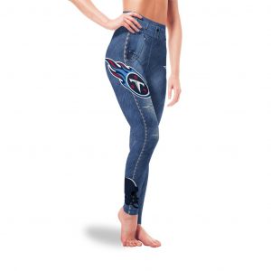 Amazing Blue Jeans Tennessee Titans Leggings