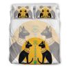 Ancient Egyptian Cats Duvet Cover and Pillowcase Set Bedding Set
