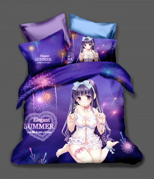 Animation Girl Comic Game 1 Duvet Cover and Pillowcase Set Bedding Set