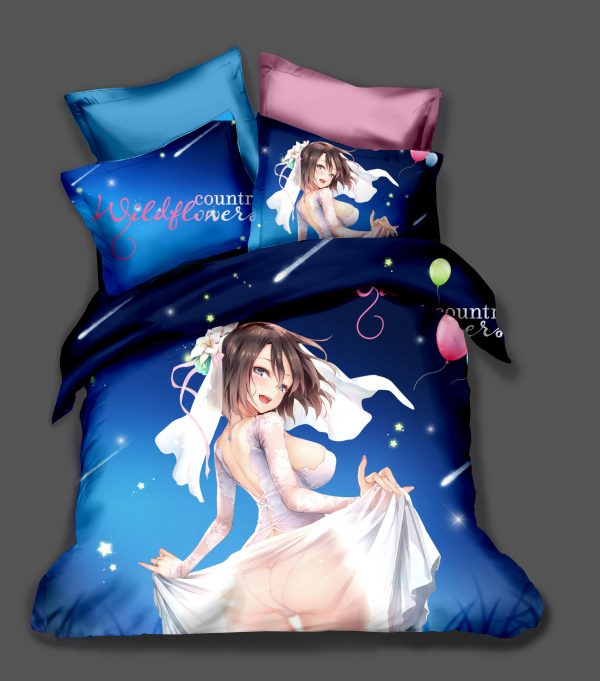 Animation Girl Comic Game Duvet Cover and Pillowcase Set Bedding Set