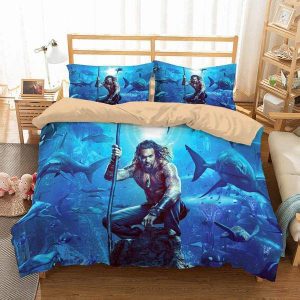 Aquaman 2 Duvet Cover and Pillowcase Set Bedding Set 559
