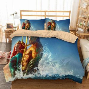 Aquaman 3 Duvet Cover and Pillowcase Set Bedding Set 558