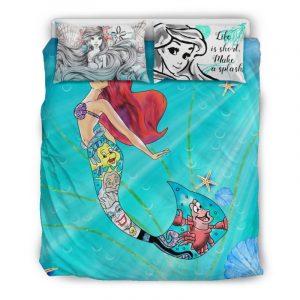 Ariel Disney 2227 Duvet Cover and Pillowcase Set Bedding Set