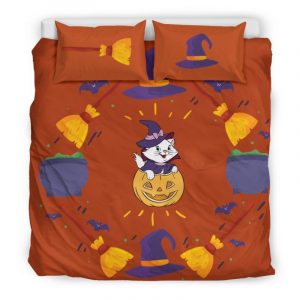 Aristocats Halloween Duvet Cover and Pillowcase Set Bedding Set