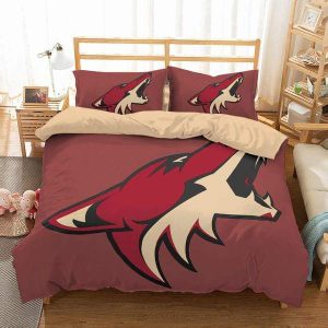 Arizona Coyotes Duvet Cover and Pillowcase Set Bedding Set