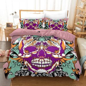 Asbtract Skull Duvet Cover and Pillowcase Set Bedding Set