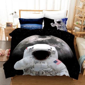 Astronaut 01 Duvet Cover and Pillowcase Set Bedding Set