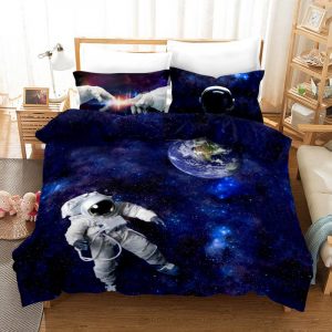 Astronaut 02 Duvet Cover and Pillowcase Set Bedding Set