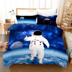 Astronaut 03 Duvet Cover and Pillowcase Set Bedding Set