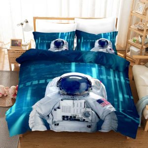 Astronaut 04 Duvet Cover and Pillowcase Set Bedding Set