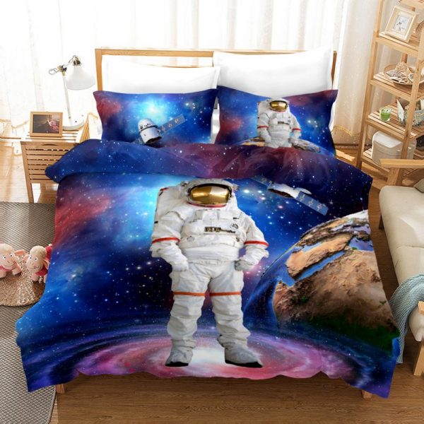 Astronaut 07 Duvet Cover and Pillowcase Set Bedding Set