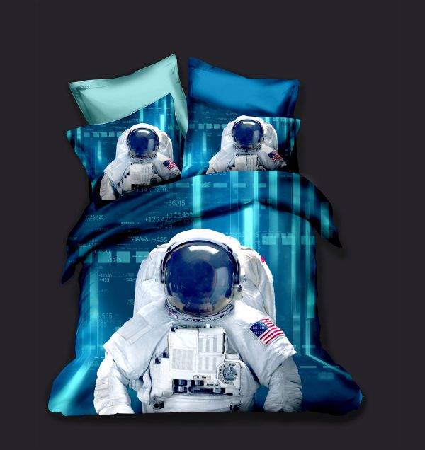 Astronaut 3 Duvet Cover and Pillowcase Set Bedding Set