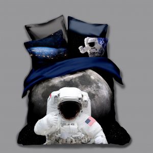 Astronaut Duvet Cover and Pillowcase Set Bedding Set