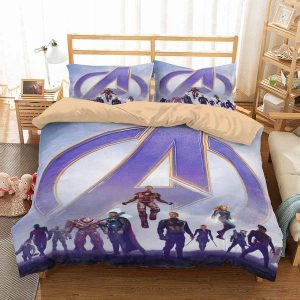 Avengers Endgame Duvet Cover and Pillowcase Set Bedding Set 759