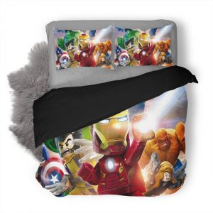 Avengers Lego Duvet Cover and Pillowcase Set Bedding Set