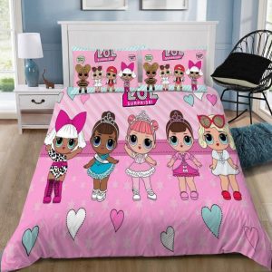 Baby Girls L O L Surprise Duvet Cover and Pillowcase Set Bedding Set 246