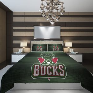 Basketball Bucks Milwaukee Nba 1665907 Duvet Cover and Pillowcase Set Bedding Set 1128