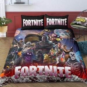 Battle Royale Fortnite Gamer Duvet Cover and Pillowcase Set Bedding Set 221