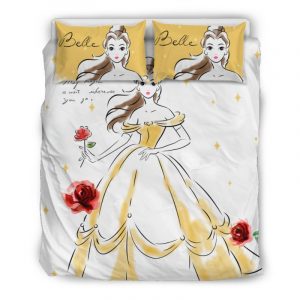 Belle Disney Duvet Cover and Pillowcase Set Bedding Set