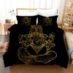 Black Gold 5 Duvet Cover and Pillowcase Set Bedding Set