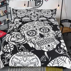Bohemian Skull Duvet Cover and Pillowcase Set Bedding Set 426