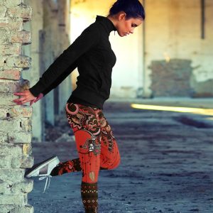 Boho Cleveland Browns Leggings With Fantastic Art